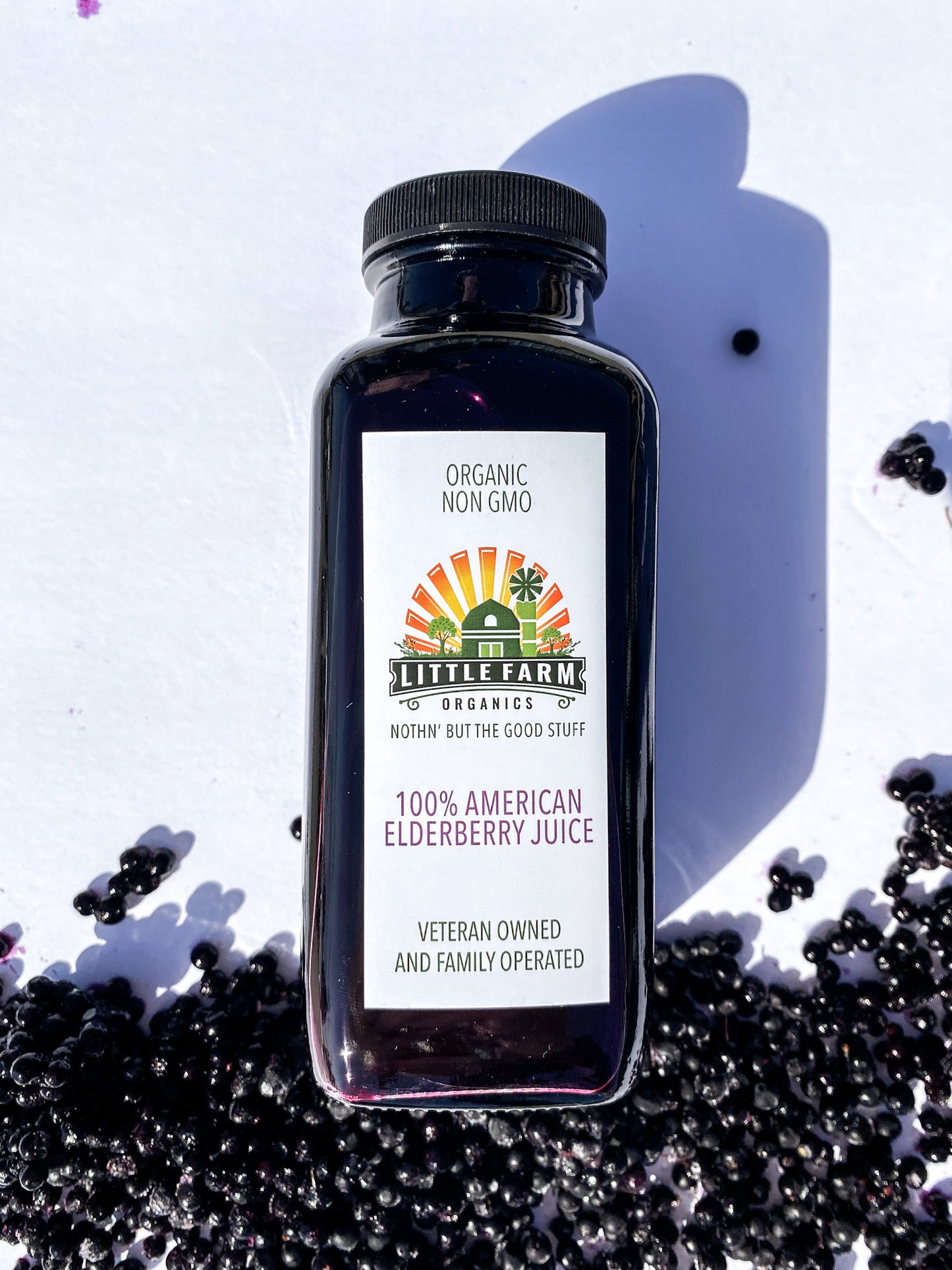 100% PURE Elderberry Juice 12 oz. - NOTHING ADDED
