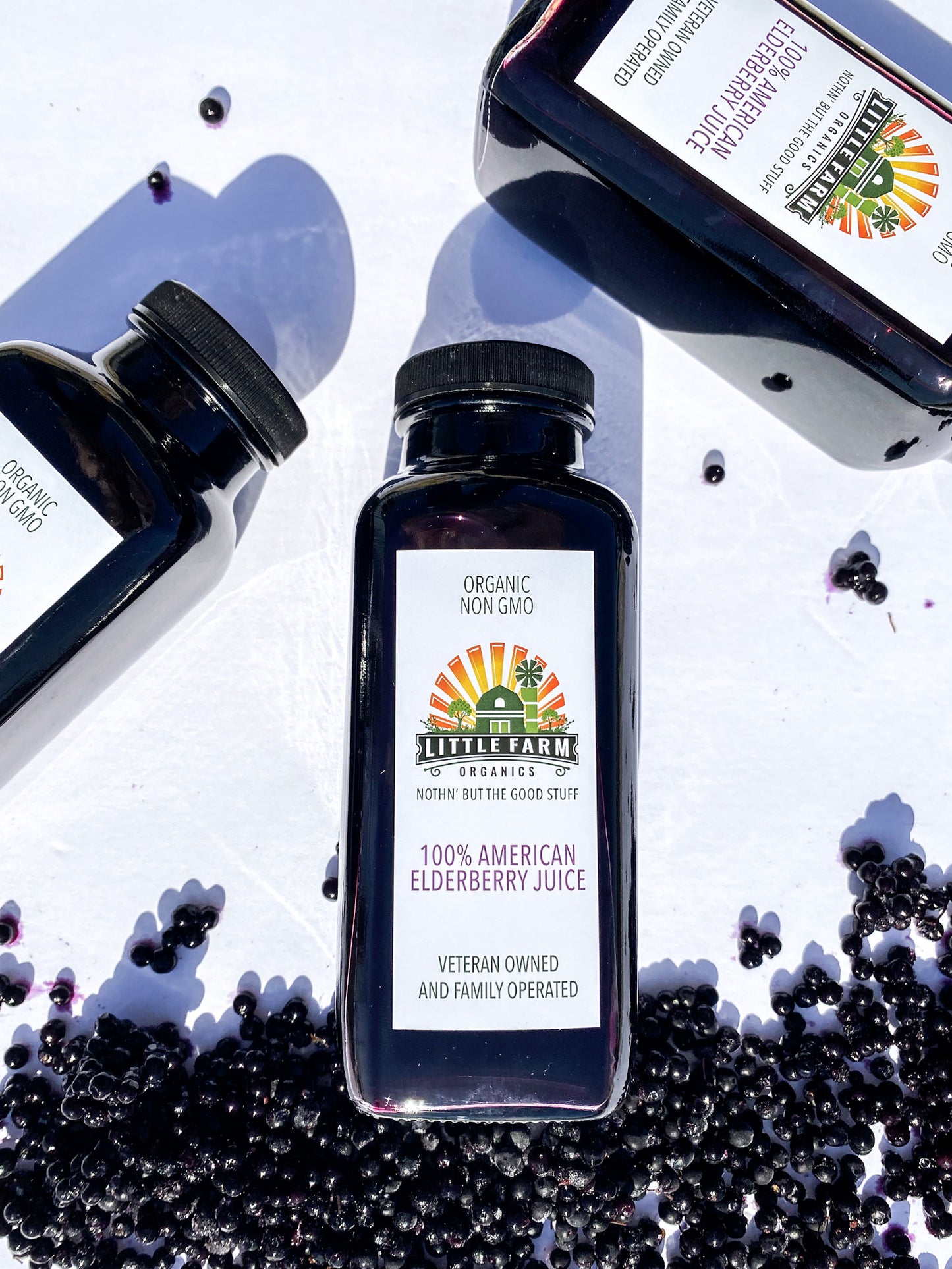 100% PURE Elderberry Juice 12 oz. - NOTHING ADDED