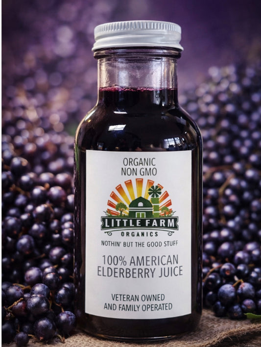 100% PURE Elderberry Juice 12 oz. - NOTHING ADDED